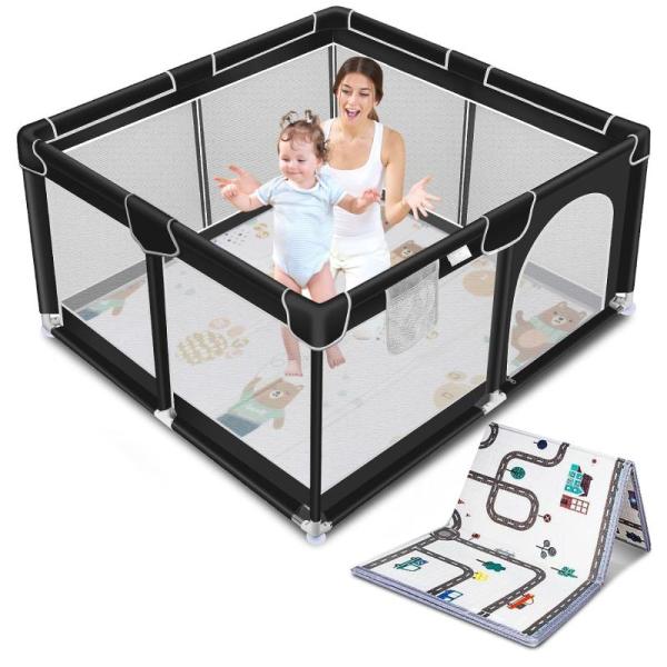 Suposeu Baby Playpen with Anti-Slip Mat - MSRP $39