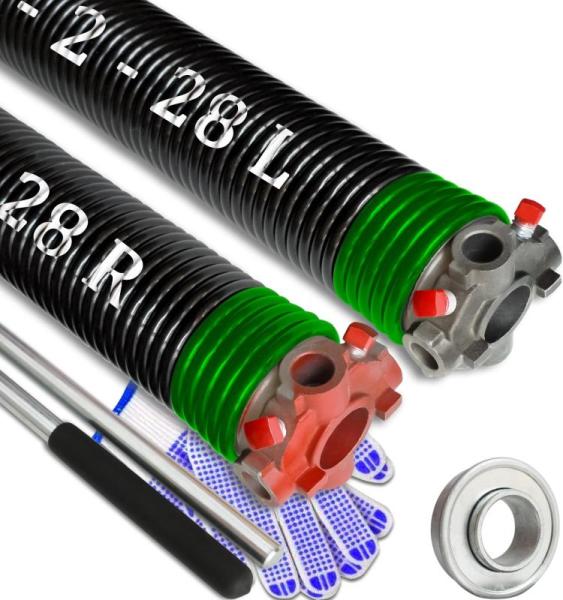 Garage Door Torsion Spring Set Pair, 2" Electrophoresis - MSRP $108