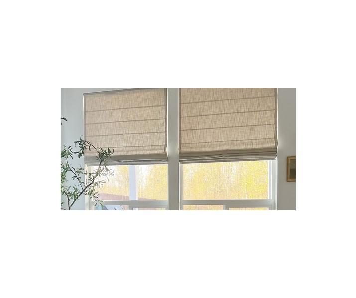 Madison Park Cordless Roman Shades, Total Blackout Window - MSRP $47