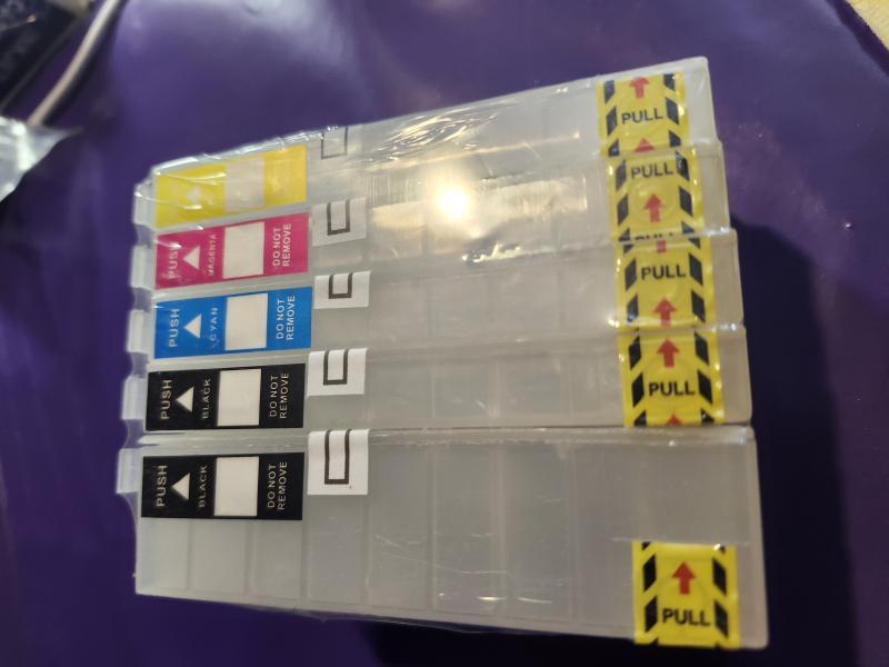 250 Empty Epson T812xl cartridges no chips for wf7820 wf7840 more