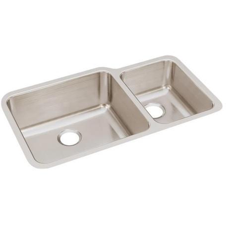 Elkay ELUH3520R Undermount Double Basin Stainless Steel Kitchen Sink - MSRP $920
