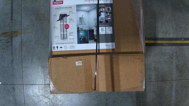 VELUX 14in. Acrylic Dome Sun Tunnel Skylights, Rigid Tube/Pitched High Density Flashing - Est Retail $1,722