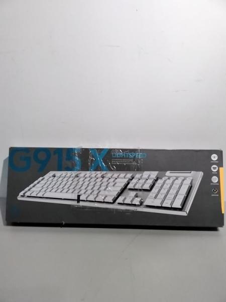 Logitech G915 X LIGHTSPEED Full-size Wireless Mechanical GL Brown Tactile Switch Keyboard w/ RGB - White - MSRP $209
