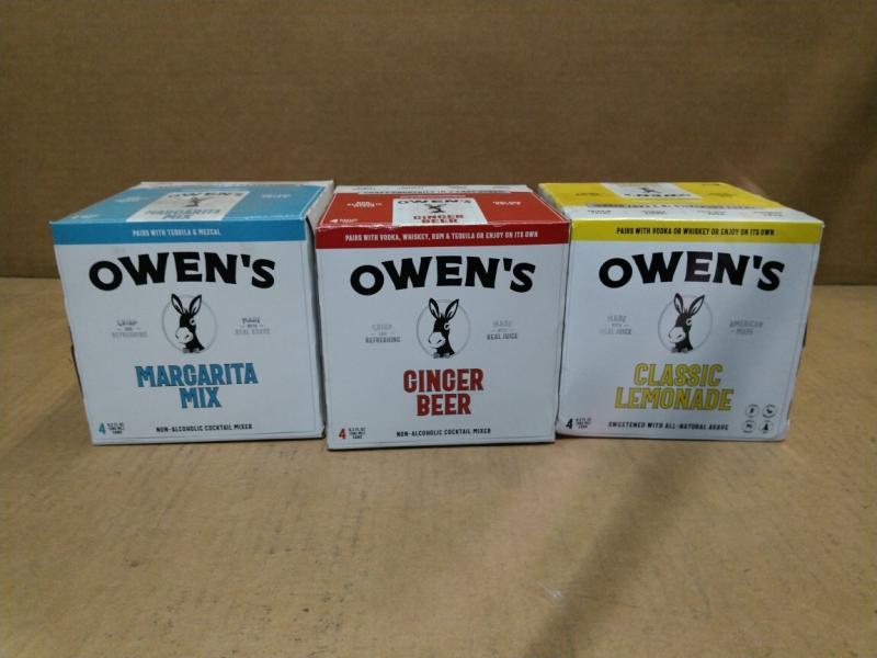 Grocery - Owen's Margarita Mix, Assorted General Merchandise - MSRP $1,536