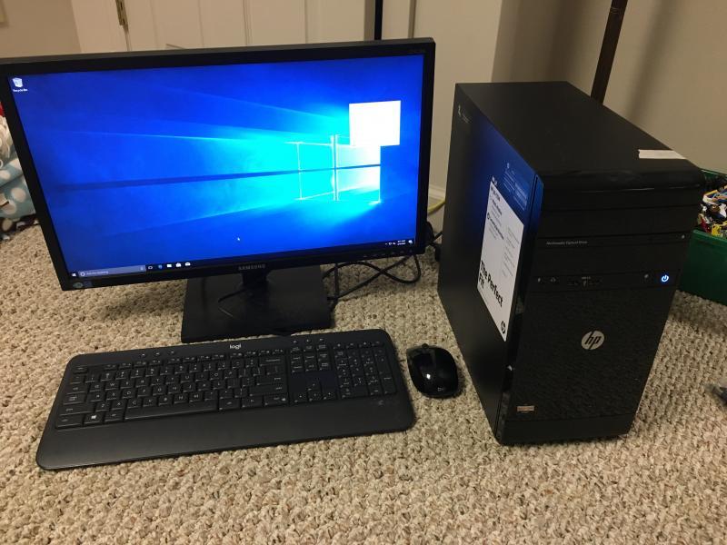 HP 110 Desktop - Home Office Setup - Windows 10