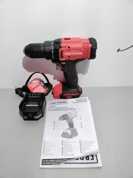 CRAFTSMAN V20* Cordless Drill/Driver Kit (CMCD700C1) (B07KKGXFF5) - MSRP $85