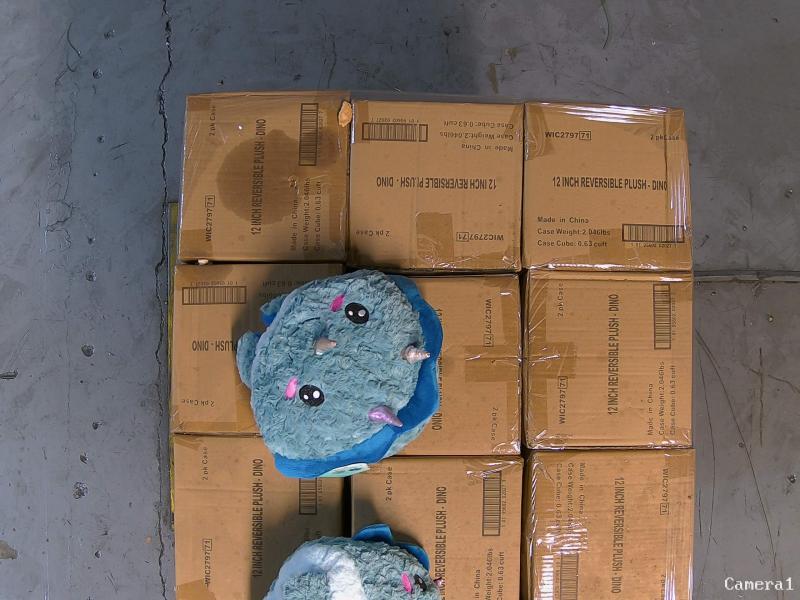 Pallet of 12" Reversible Dinosaur Plush Toys - MSRP $3,267