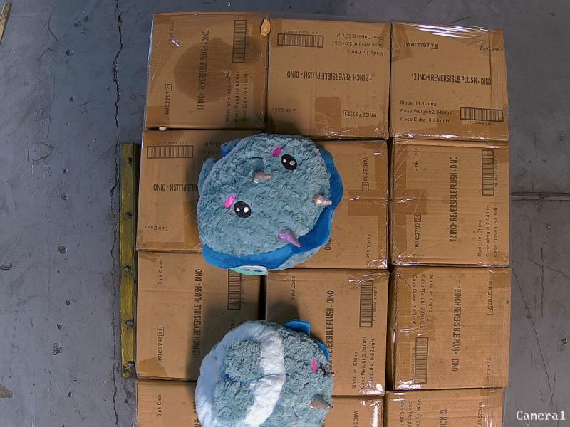Pallet of 12" Reversible Dinosaur Plush Toys - MSRP $3,267