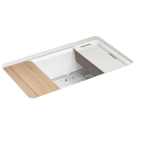Kohler K-5871-5UPC-0 Single-Bowl Workstation Kitchen Sink - MSRP $1,132