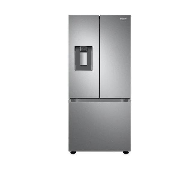 Shelf Pull Appliances - Samsung RF22A4221SR 30" W 21.8 Cu.Ft. French Door Refrigerator w/Water Dispenser - MSRP $1,795