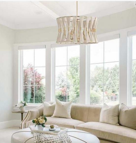 Capital Lighting 341161NP 6 Light 25" Wide Drum Chandelier - MSRP $668