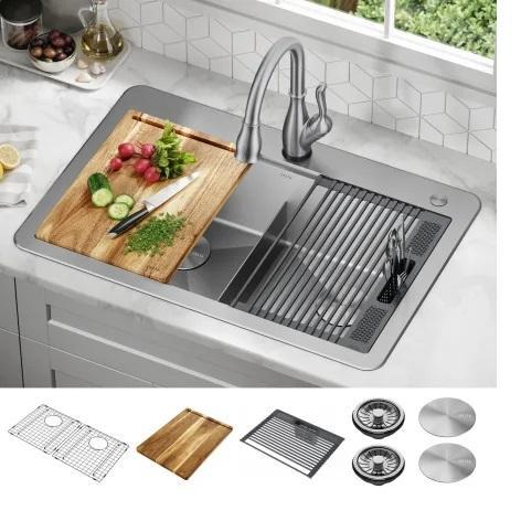 Delta 95A9032-T33D-SS  Workstation Kitchen Sink - MSRP $679