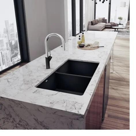 Blanco 516322 Double Basin SILGRANIT Kitchen Sink - MSRP $598