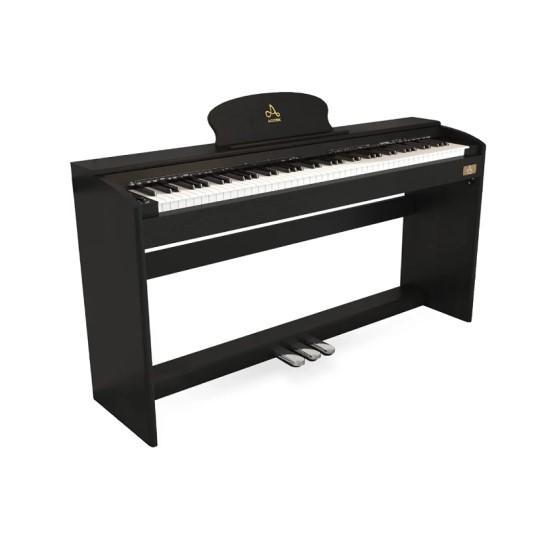 AODSK 88-Key Weighted Hammer Action Digital Piano with Speakers, Furniture Stand and Triple Pedals - MSRP $369