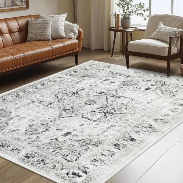 Furniture- GODUCK 5x7 Area Rugs, TXPEP Super Soft Stair On-Slip Treads, FAIOKAVER Green Washable Boho Rug -MSRP $13,679