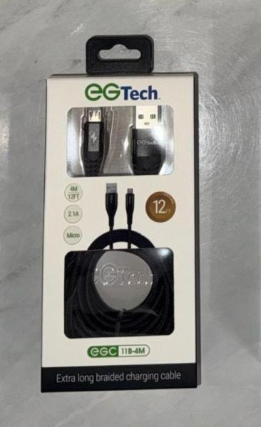 EG TECH 2.4A 12ft Charge/Sync Micro Cables