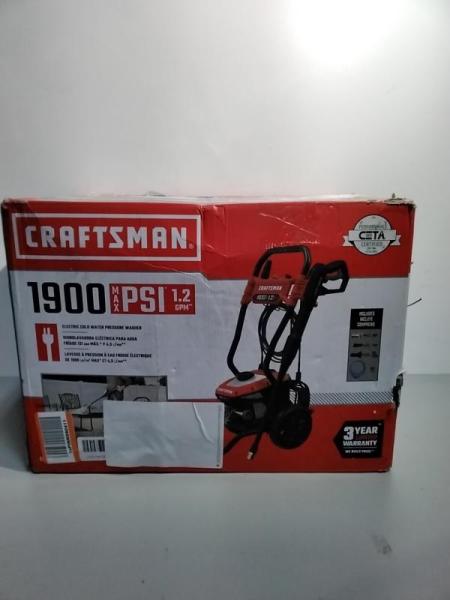 CRAFTSMAN Electric Pressure Washer, Cold Water, 1900 -PSI, 1.2-GPM, Corded (CMEPW1900) - MSRP $149