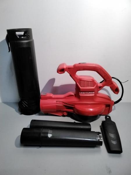 CRAFTSMAN 3-in-1 Leaf Blower, Leaf Vacuum/Mulcher, Up to 260 MPH, 12 Amp, Corded Electric (CMEBL7000) - MSRP $69