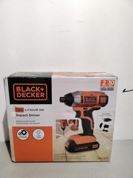BLACK+DECKER 20V MAX POWERCONNECT 1/4in Cordless Impact Driver Kit (BDCI20C) - MSRP $67