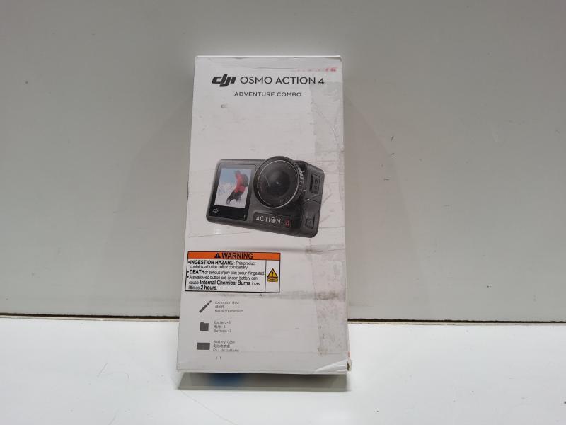 DJI Osmo Action 4 4K Action Camera-Adventure Bundle, Gray - MSRP $399
