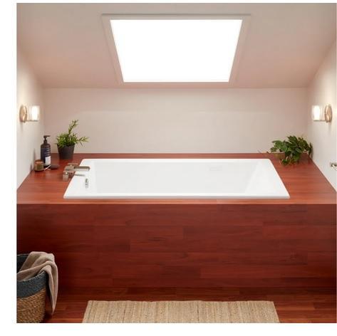 Signature Hardware SHSKS6032WH Drop In Acrylic Soaking Tub - MSRP $959