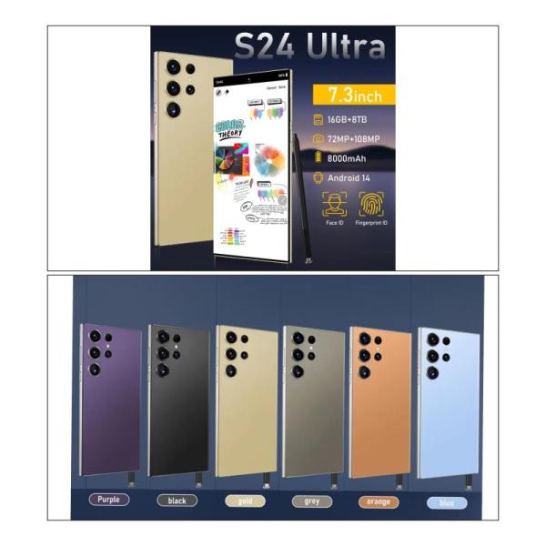 QTY: 2 - New Unlocked S24 Ultra Smartphones 7.3 in Cell Phone