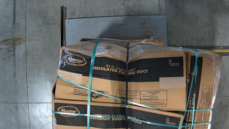 Plumbing - Master Flow 8inx25ft Insulated Flexible Ducts R8 Silver Jacket & More - Est Retail $1,765