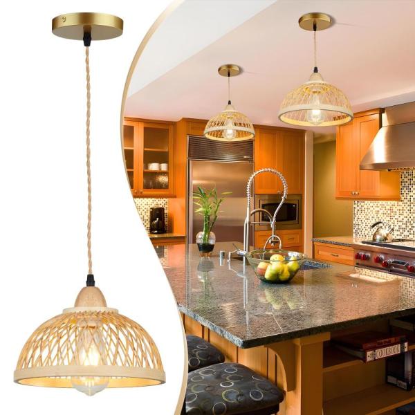 Home Improvement - ElilyGia Rattan Pendants, Cnratye Sputnik Chandelier, Riceears Floor Lamp - MSRP $17,868