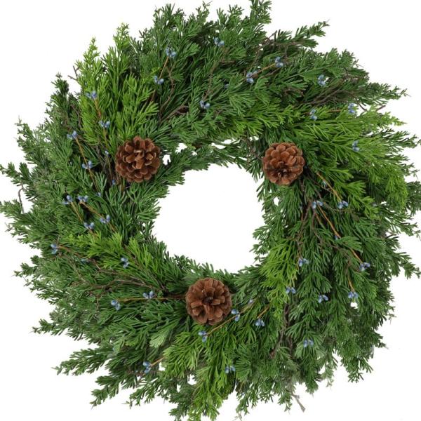 Home - OZFHUA 24in Christmas Wreaths, MetersGod Floral Duvet Cover King, Lazzzy Blackout Curtains & More - MSRP $11,759