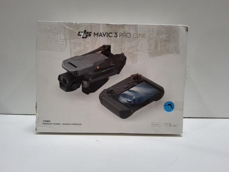 DJI Mavic 3 Pro Cine Premium Combo Drone/RC Pro Remote Control w/Built-in Screen, Gray - MSRP $4,799