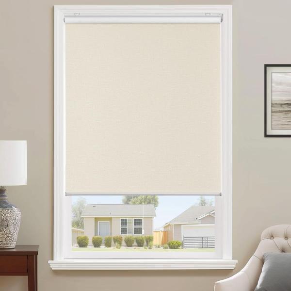 ChrisDowa Cordless 100 Blackout Roller Shade with Striped - MSRP $44