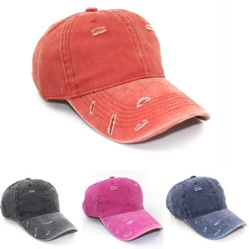 140PCS Vintage Washed Distressed 100% Cotton Adjustable Hats