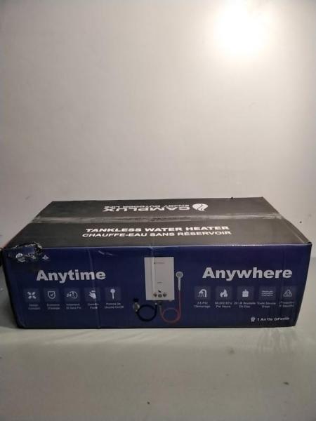 CAMPLUX 2.64 GPM Propane Gas Water Heater - MSRP $269