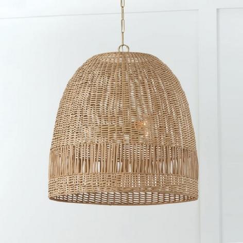 Capital Lighting 347533MA Naomi 3 Light 24" Wide Wood Pendant - MSRP $608