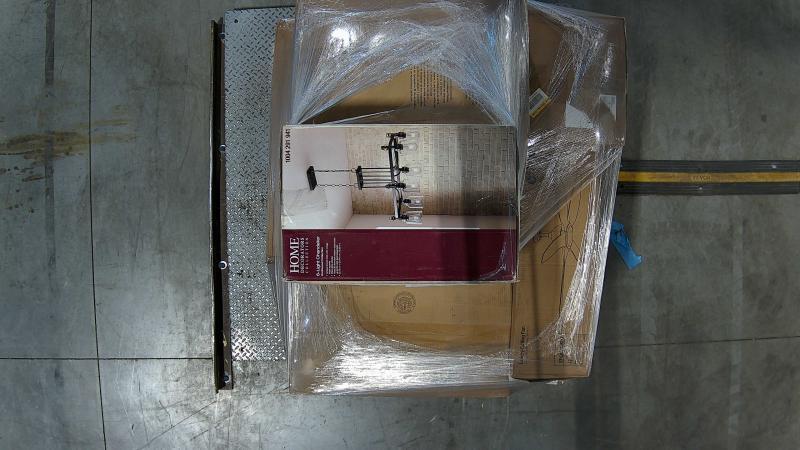 Lighting & Electrical - YUHAO 60in LED 5-Blade Black Downrod Ceiling Fan, Hampton Bay, Kichler - Est Retail $1,537