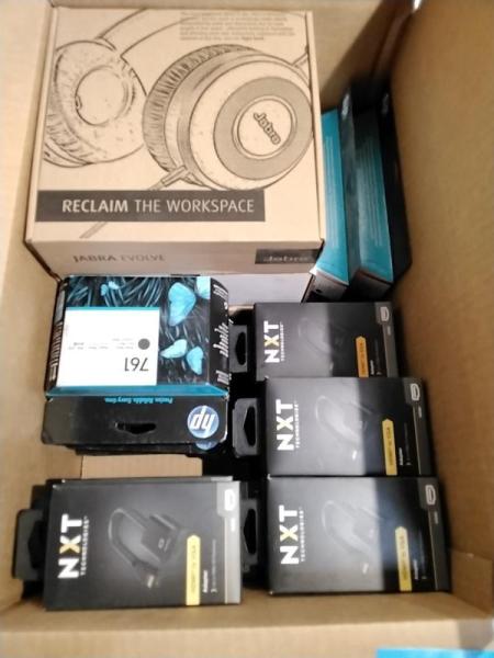 Electronics - Jabra Evolve 80 MS Stereo Headset, OTM Stereo Headset, NXT HDMI Adaptor - MSRP $2,656