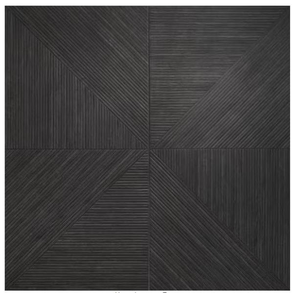 Flooring & Rugs- Ivy Hill Tile Luxury Ribbed Charcoal 23.62"x47.24" Matte Porcelain Wall, Terra Tiles - Est Retail $999
