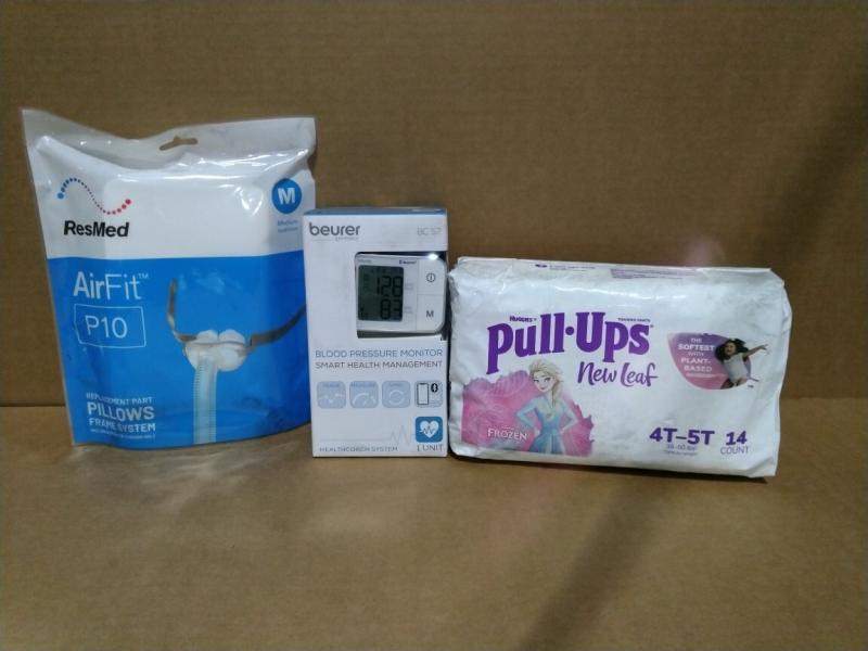 Health and Beauty - Beurer Bluetooth Wrist Blood Pressure Monitor, ResMed AirFit P10 - MSRP $11,652