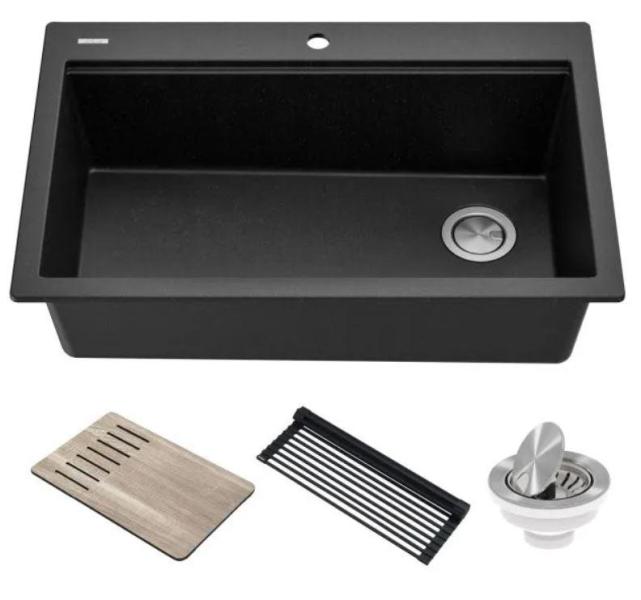 Kraus KGTF2-33MBL - Kitchen Sink - MSRP $549