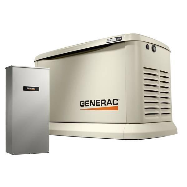 Generators - Generac Guardian Standby Generator System, QwikPad Generator Stand, Generac Wet Cell Battery - MSRP $6,444