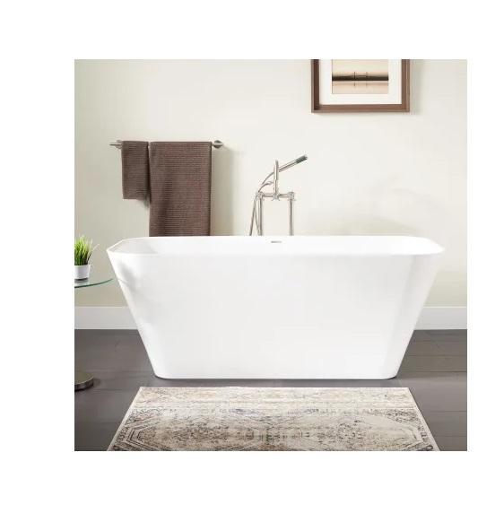 Signature Hardware SHINFSR6631WH Soaking Tub - MSRP $3,460