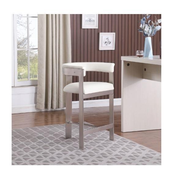 TRUCKLOAD - Housewares - Hermi Vegan Leather Counter Stool, Colburn Rectangular Cocktail Table - MSRP $82,511