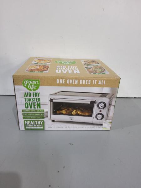 NEW - GreenLife Air Fry Toaster Oven | Black - MSRP $79