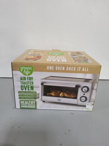 NEW - GreenLife Air Fry Toaster Oven | Black - MSRP $79