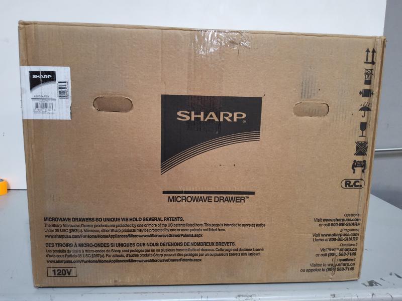 Sharp 24" 1.2 Cu. Ft. Built-in Microwave Drawer Stainless Steel - MSRP $927
