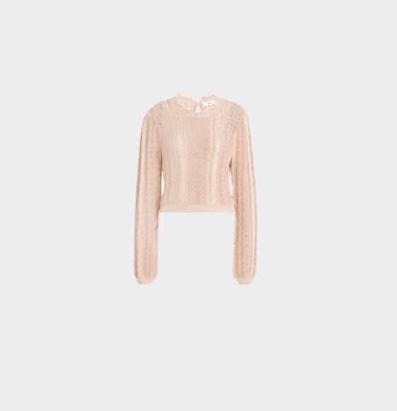 Apparel - FRAME Femme Cable Mix Sweater, Wit & Wisdom Itty Bitty Bootcut Indigo Jeans - Original MSRP $3,447