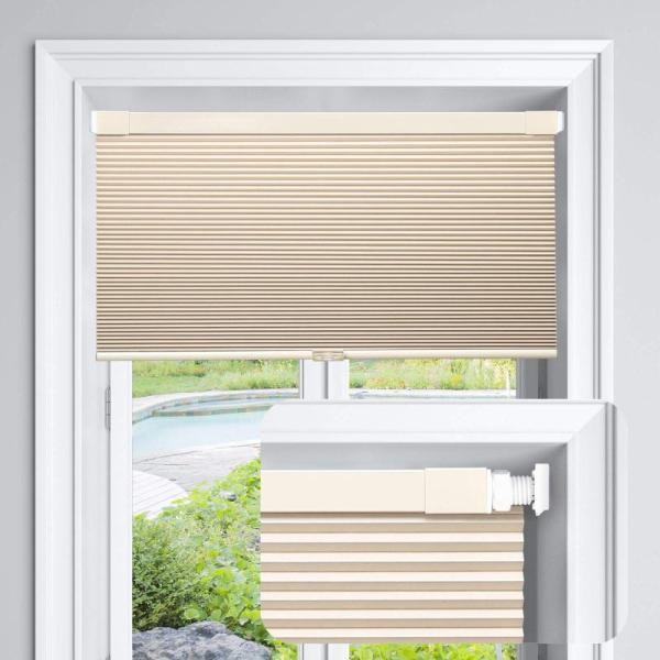 Home - LazBlinds Cordless Cellular Shades, Amorho LED Mirrors 50" X36", VIPSHOW 16" Queen Bed Frame - MSRP $1,533