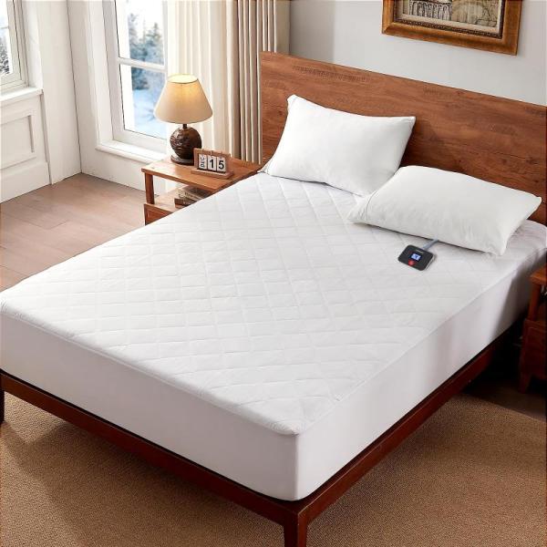 Home - Westinghouse Heated Mattress Pad, Apsmile Down Comforter, Candle Sconce Set - MSRP $8,726