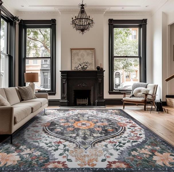 Furniture - Laise 6x9 Area Rug, KozyFly Runner Rug, Tuhohut Collapsible Stool - MSRP $1,861