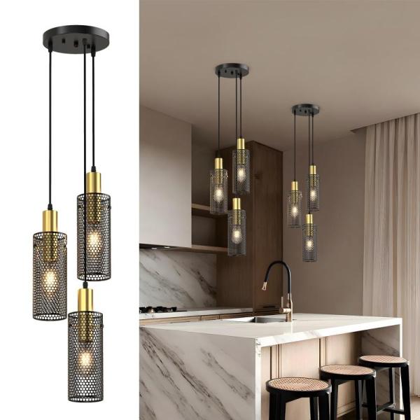 Home Improvement - Hymela Pendant Light, LiveInUrban Wall Mural, Goldenwarm Cabinet Handles - MSRP $2,938
